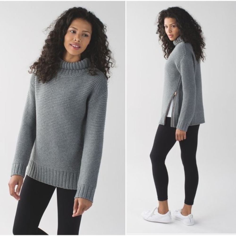 lululemon athletica Charcoal Turtleneck Sweater